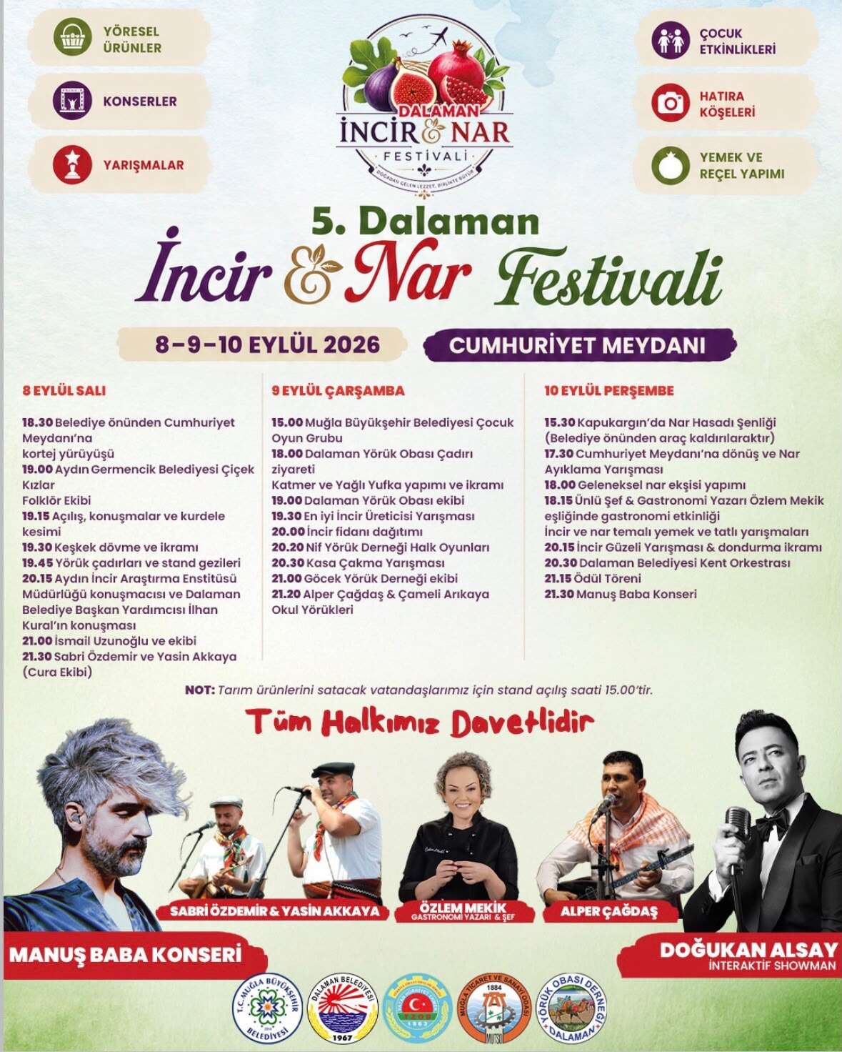5. Dalaman İncir ve Nar Festivali 8 Eylül’de Başlıyor 1